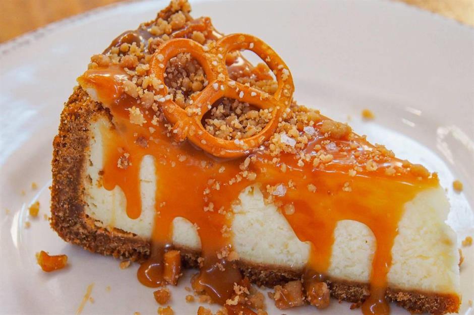 Alaska: salted caramel cheesecake, South Restaurant + Coffeehouse, Anchorage