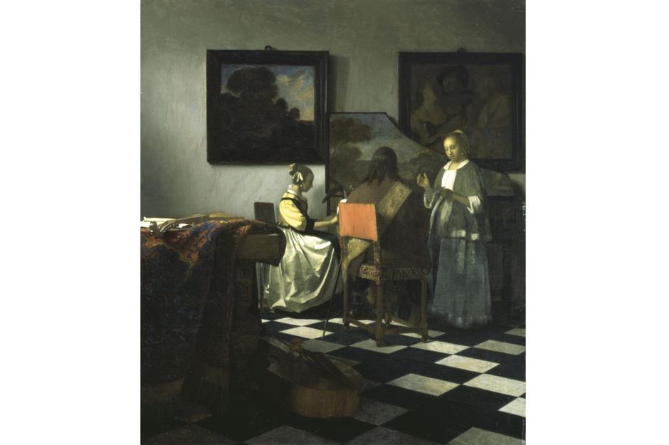 Vermeer's The Concert, value: $200 million (£154.8m) – priceless 