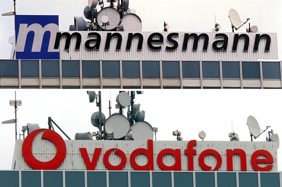 1. Vodafone Group & Mannesmann in 1999: $303.78 billion (£227.57bn)