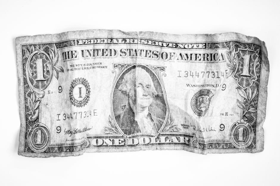 A $1 bill lasts just 18 months