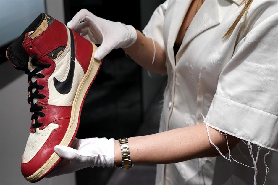 Original Nike Air Jordan sneakers: more than $1,000 (£750)