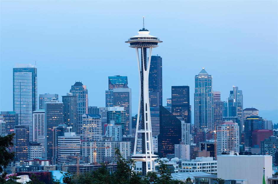 Die Vorlage: Space Needle, Seattle, USA