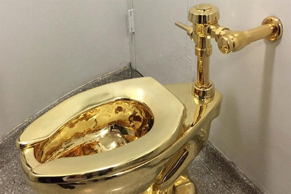 Blenheim Palace’s gold toilet