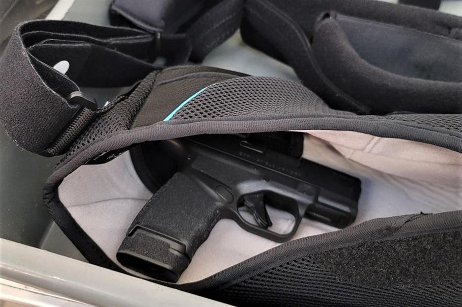 4. A gun in a sling