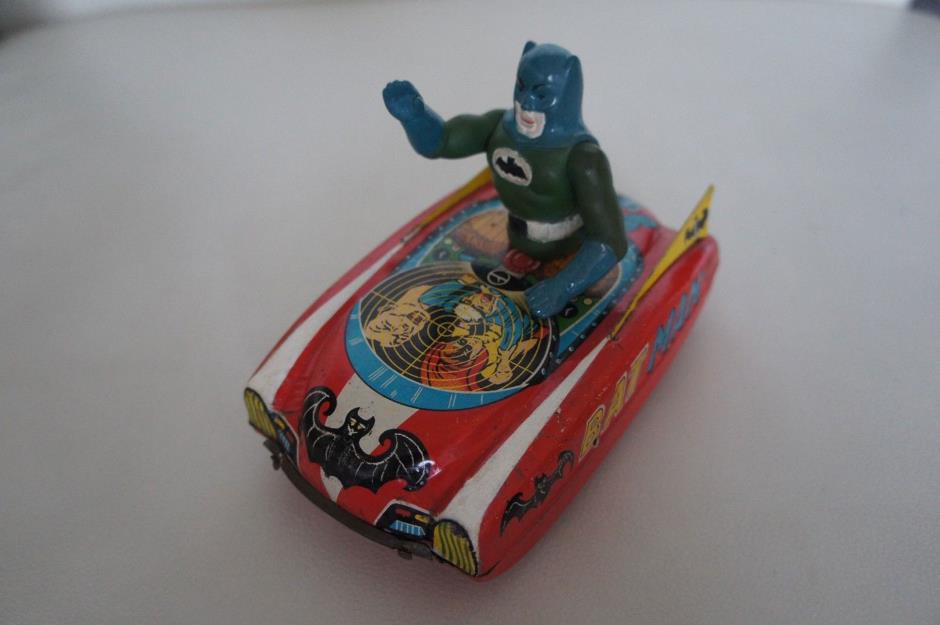 Superman Toy Tin windup toy based on Honeymoon Express 