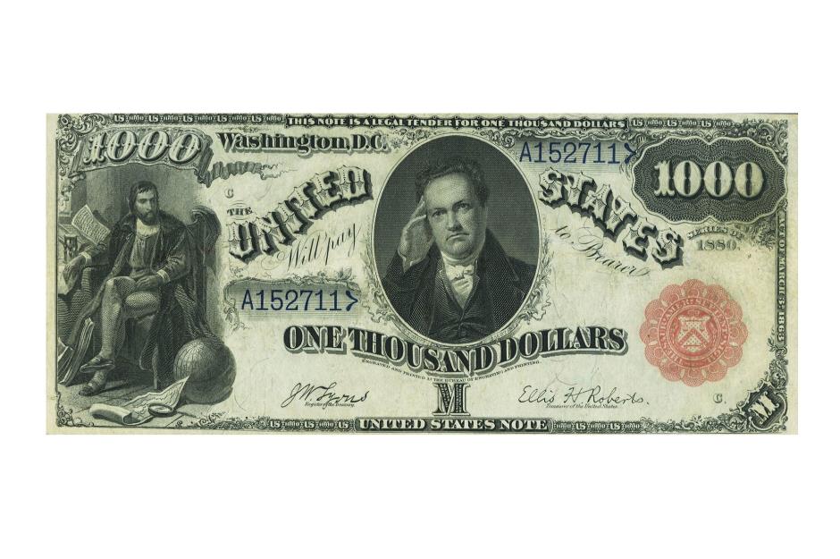 USA 1880 Fr.187J $1,000 Bill – $176,250 (£142k)