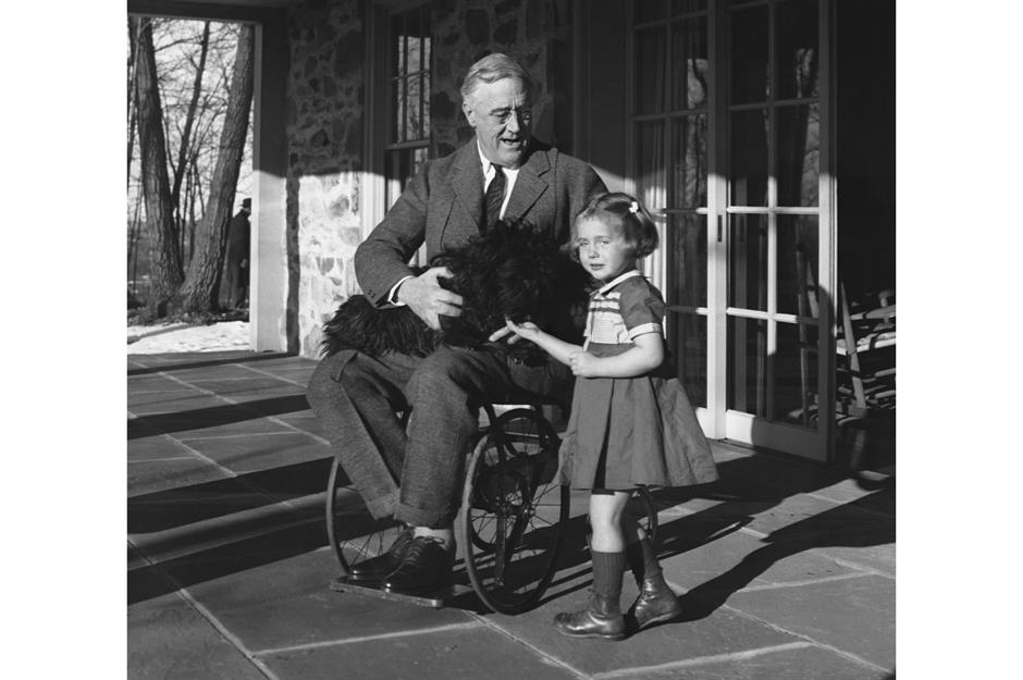 12. Roosevelt spent most of his presidency in a wheelchair