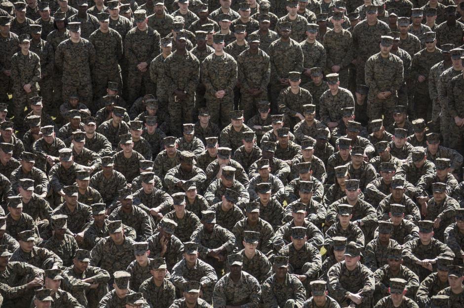 The US military has 1.3 million active personnel and 811,000 reservists