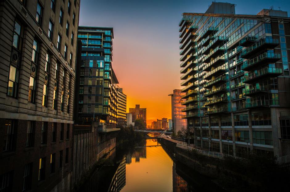 Manchester has a modern city centre with pockets of poverty