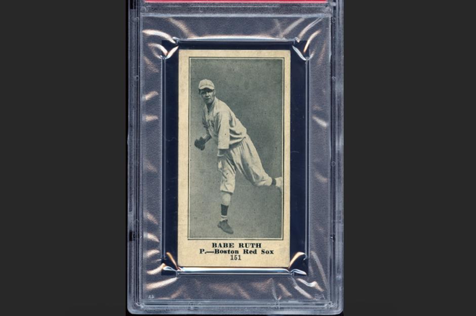 1916 M101-4 Sporting News #151 Babe Ruth: $2.46 million (£1.8m)