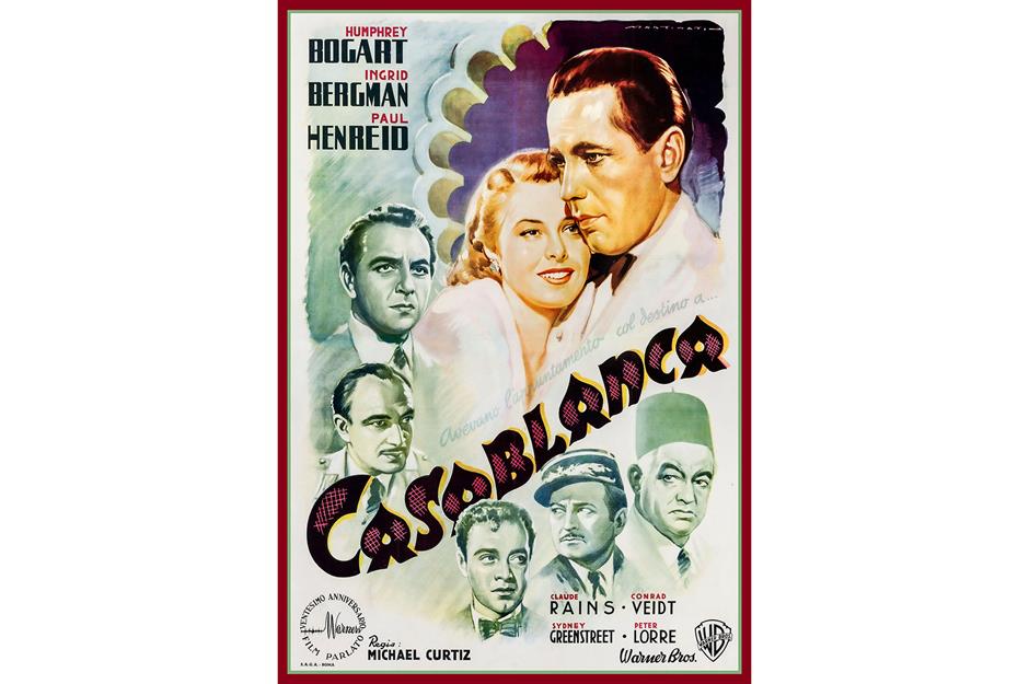 =3. Casablanca (Italian poster, 1942): $478,000 ($624k/£468k today)