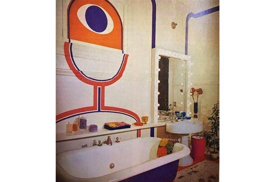 1970s colour pop bathroom