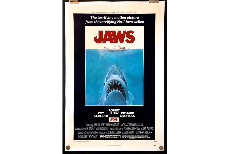Jaws (American poster, 1975): up to $1,300 (£954)