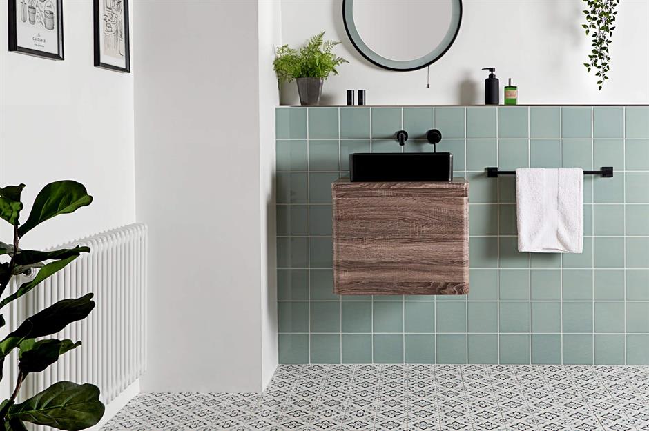 Patterned Floors to Complement Plain Walls - Tile Mountain