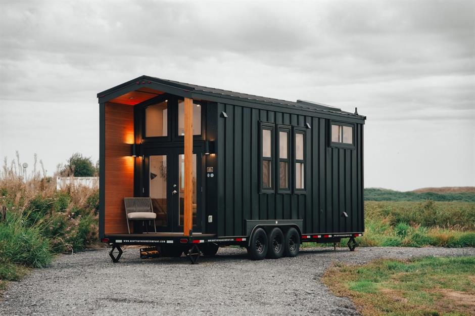 Elegant Extra-Wide Tiny House Has Two Lofts and a Walk-In Closet