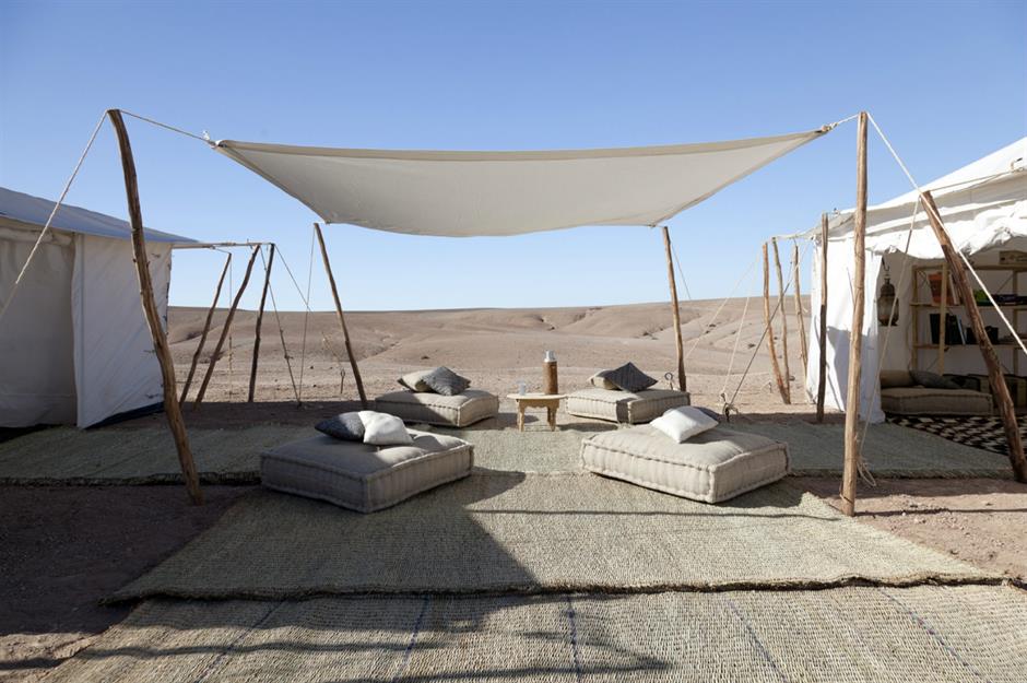 Scarabeo Camp, Agafay desert, Morocco