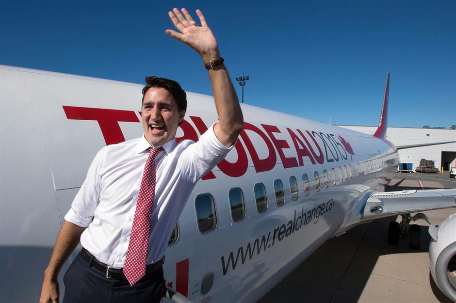 Canadian Prime Minister Justin Trudeau: Boeing 737-800