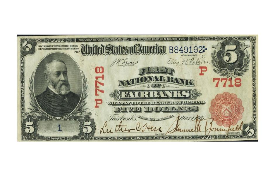 USA 1902 Alaska $5 Bill – $246,750 (£198k)