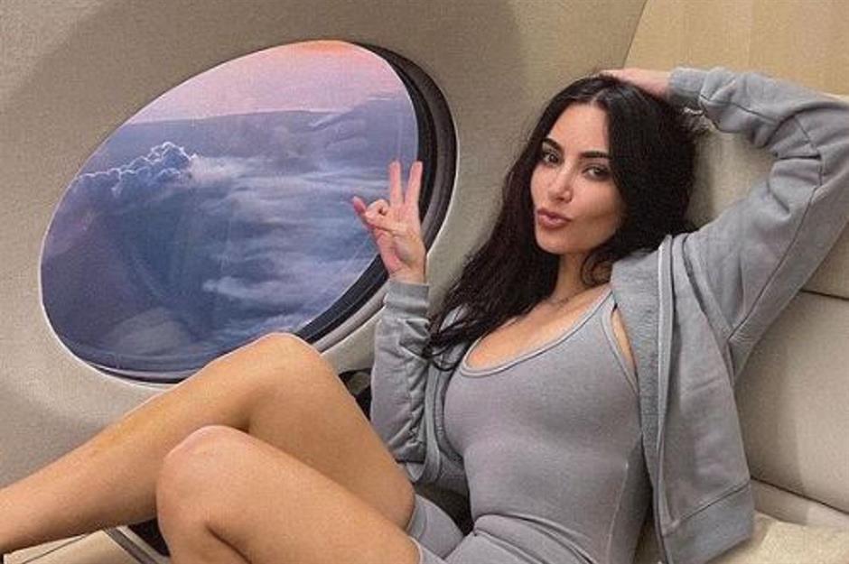 14. Kim's private jet 