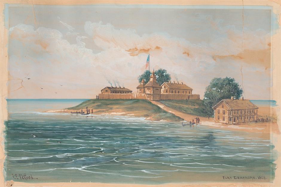 Fort Dearborn is built