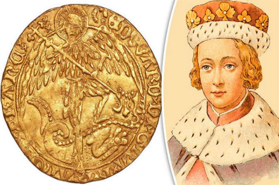15th-century rare Angel gold coin