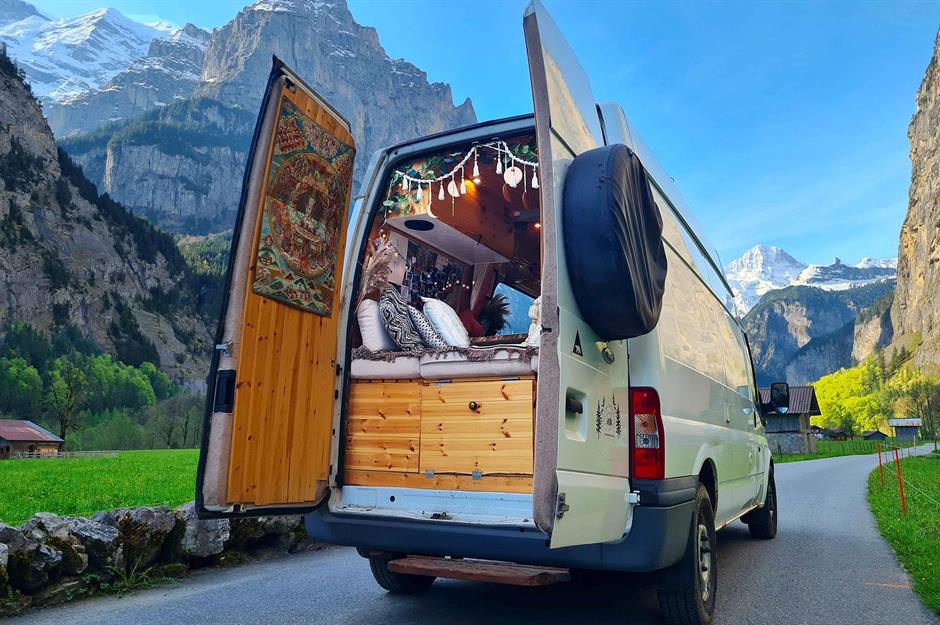 Mini-Häuser auf Rädern
