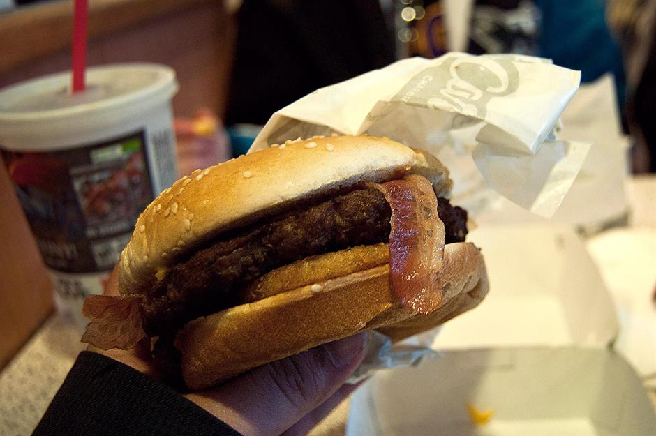Realität: Western Bacon Cheeseburger von Carl's Jr.