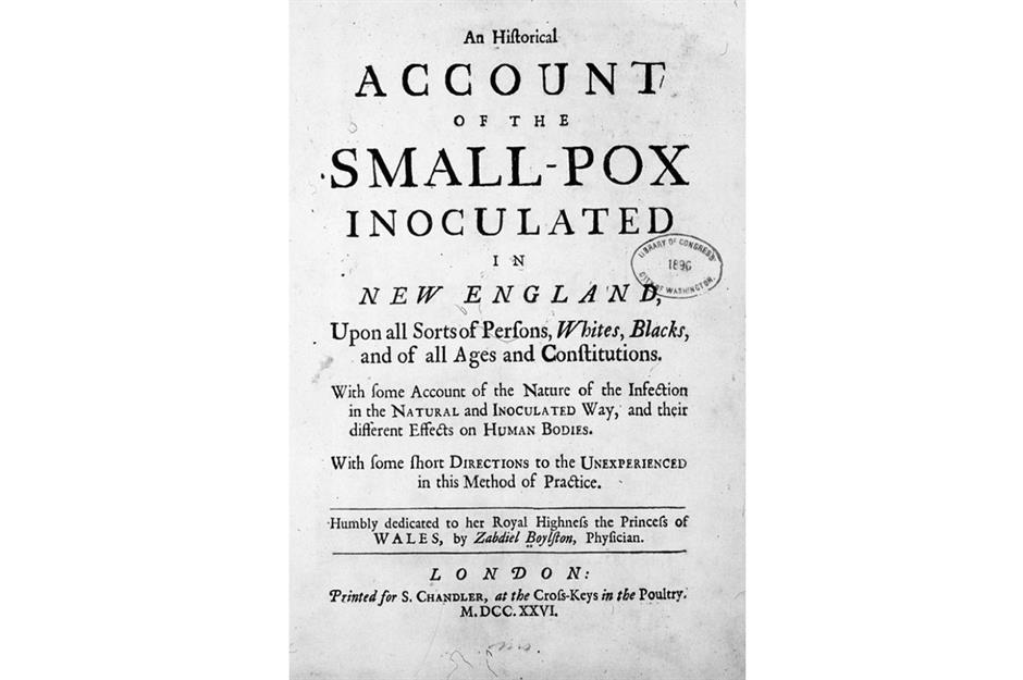 Onesimus: inoculation, 1716