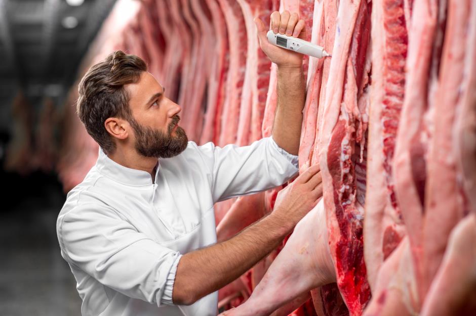 Meat processing worker