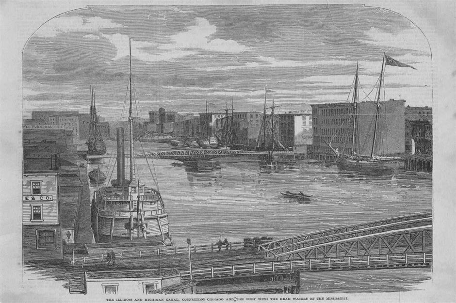 The Illinois and Michigan Canal is built