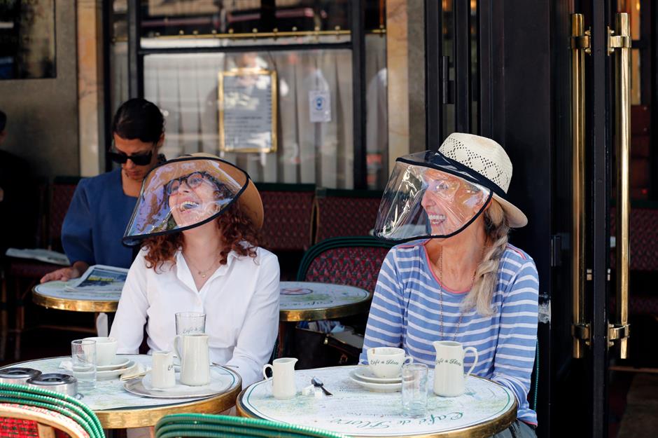 Paris, France: Enjoy café culture with face shields
