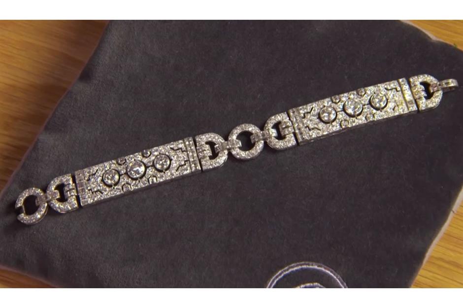 Art Deco diamond bracelet: $186,000 (£150k)