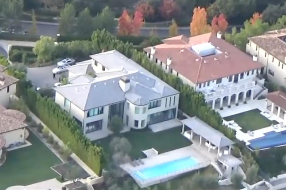 Kim Kardashian’s Bel Air mansion with Kanye West