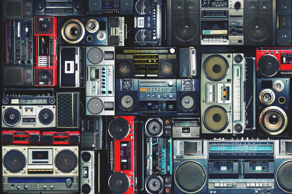 1980s boomboxes