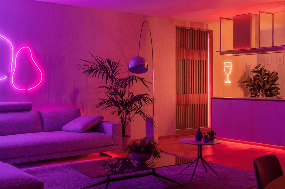 led light strip for residential sunken living room