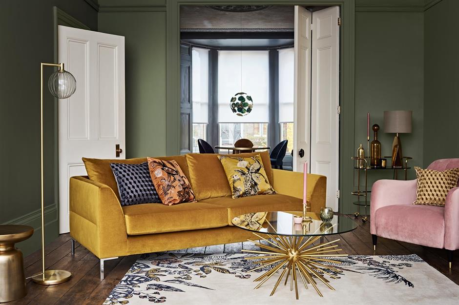Velvet couch