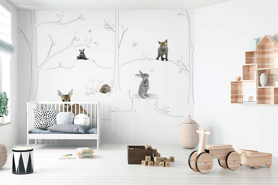baby room feature wall ideas