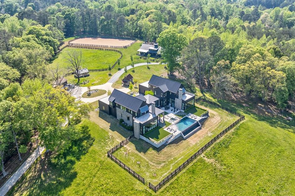 Modern farmhouse estate, Georgia, USA