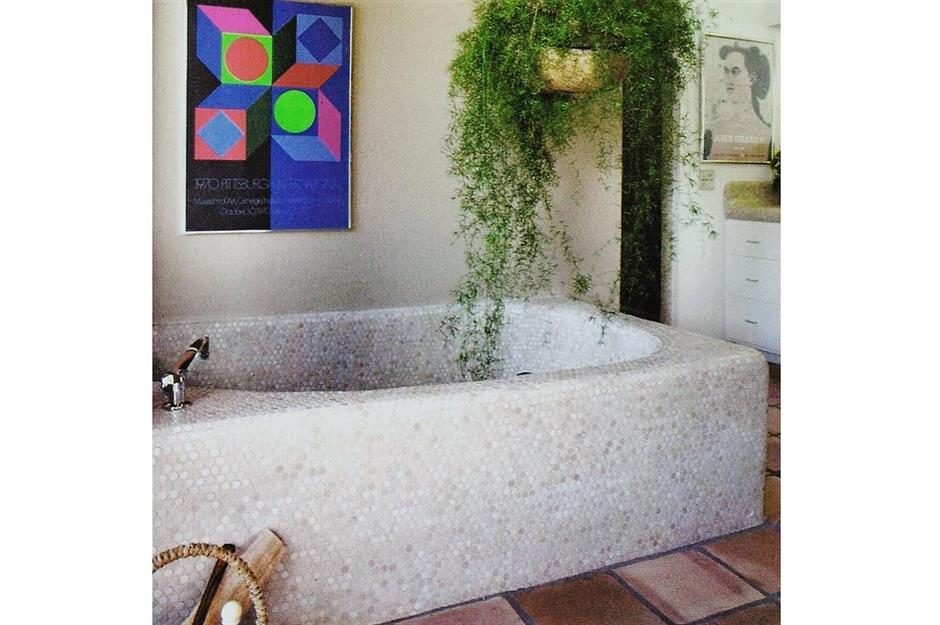 1980s mosaic tile bathroom