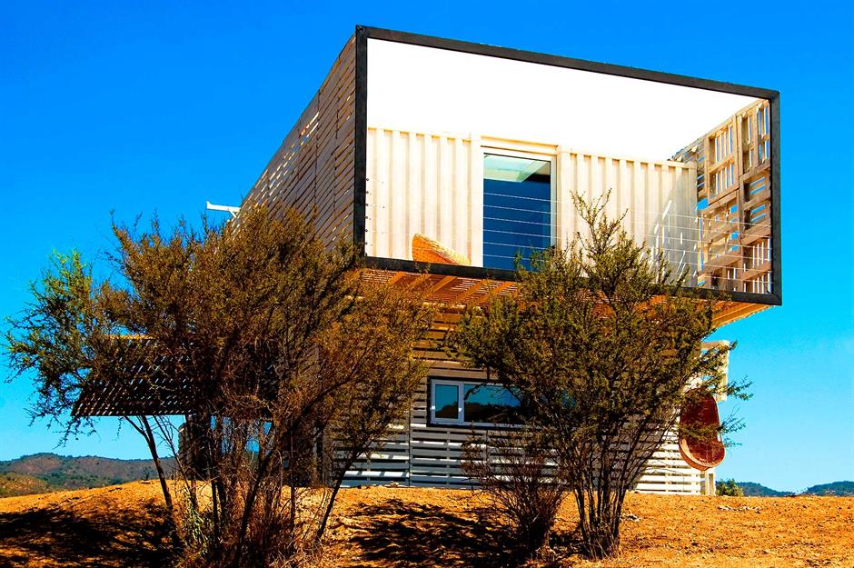 Shipping Container Homes & Buildings: Modular Shipping Container Home on  Steep Slope, Marin, California