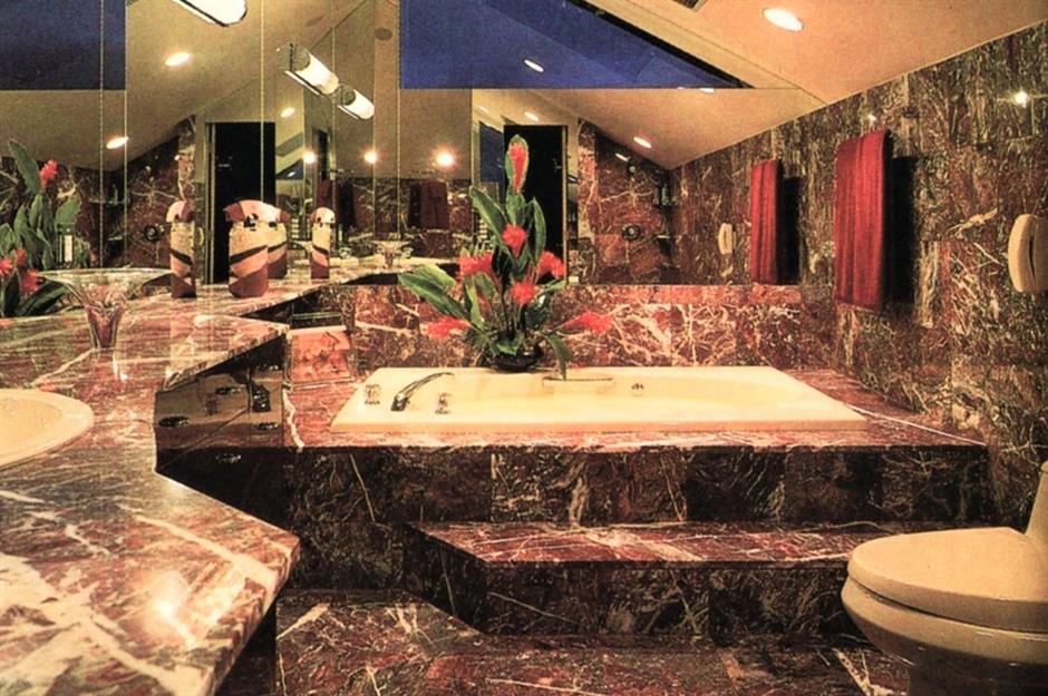 1980s brown marble bathroom