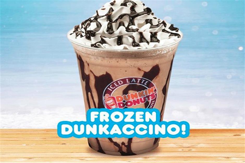 940 calories: Large Dunkin' frozen Dunkaccino (USA) .