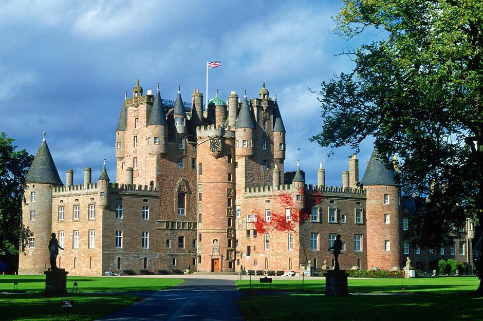 Die Vorlage: Glamis Castle, Schottland, Großbritannien