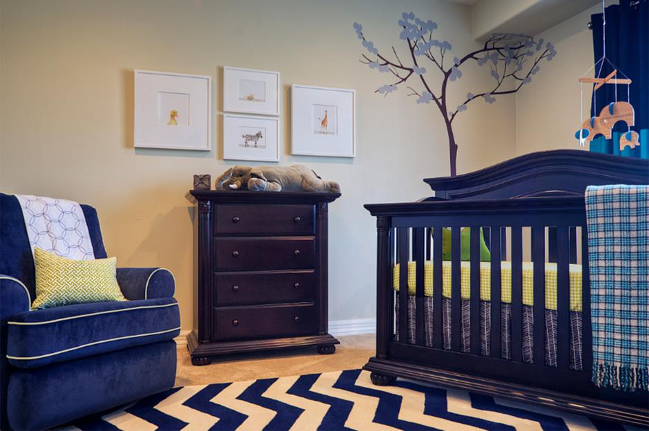 blue nursery furniture