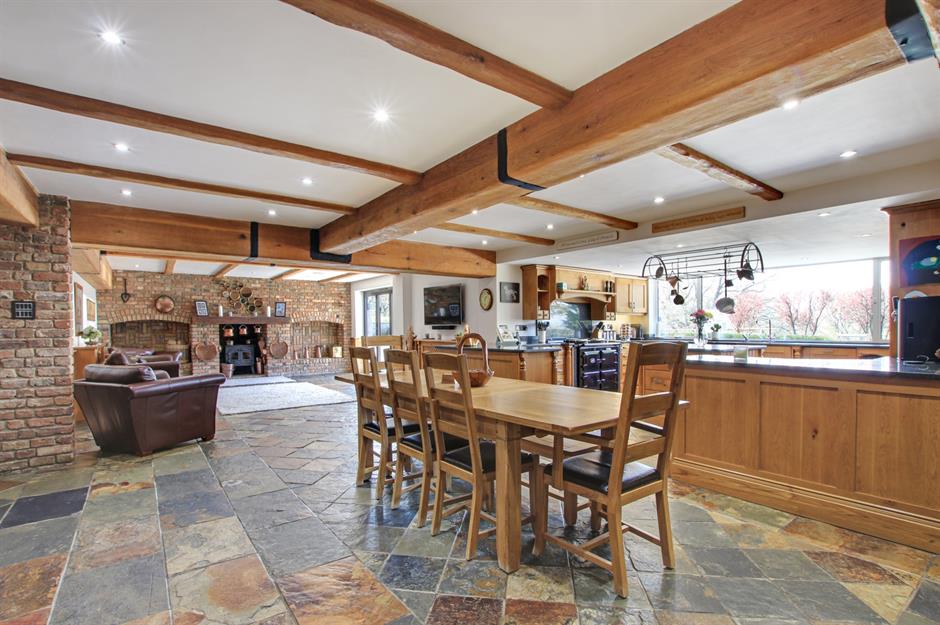 Farmhouse-style interiors