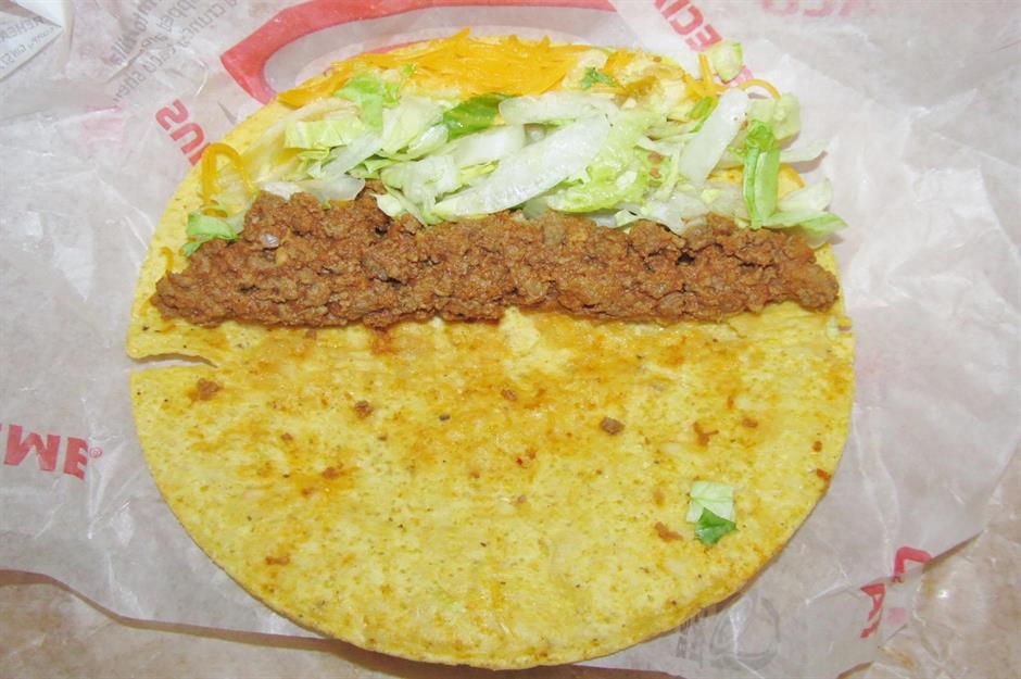 Realität: Crunchy Taco von Taco Bell