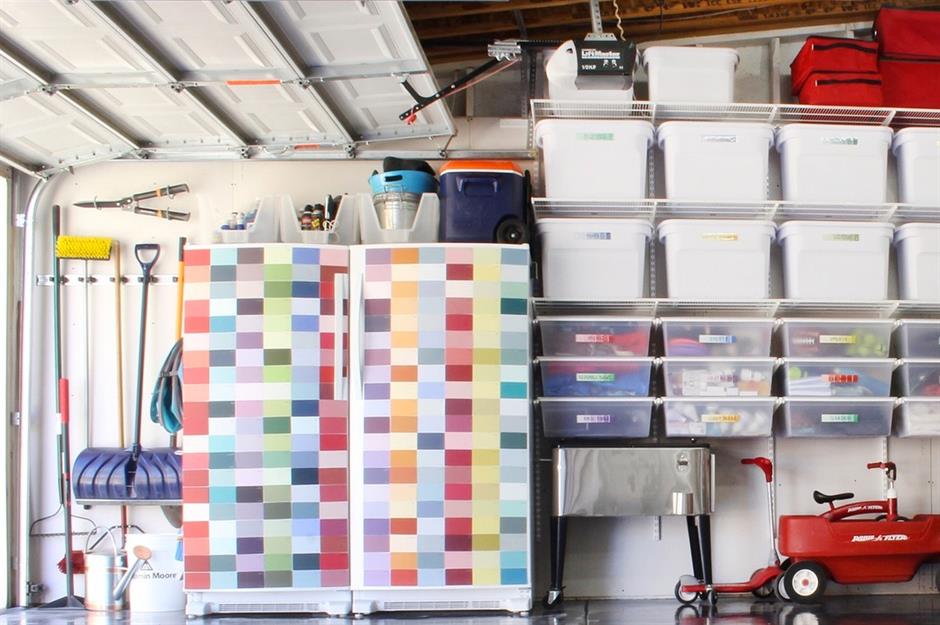 How to Install a Wall of Garage Shelving and Drawers - Blue i Style