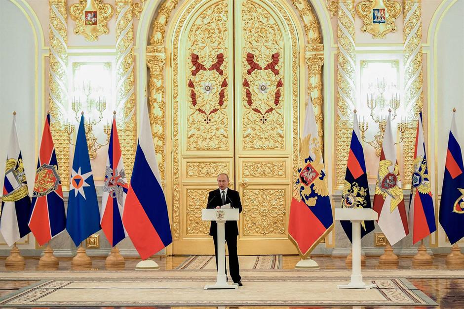Russia's Vladimir Putin, Grand Kremlin Palace: over $1 billion (£778m)