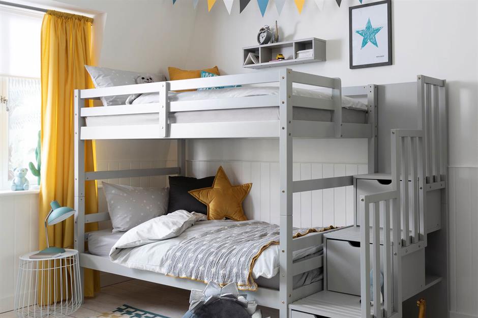 childrens mid sleeper beds with storage