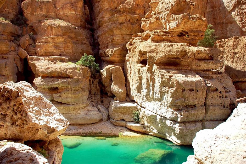 Wadi Shab, near Muscat, Oman